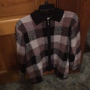 Dress bark Tan Cream and Black Tweed Jacket